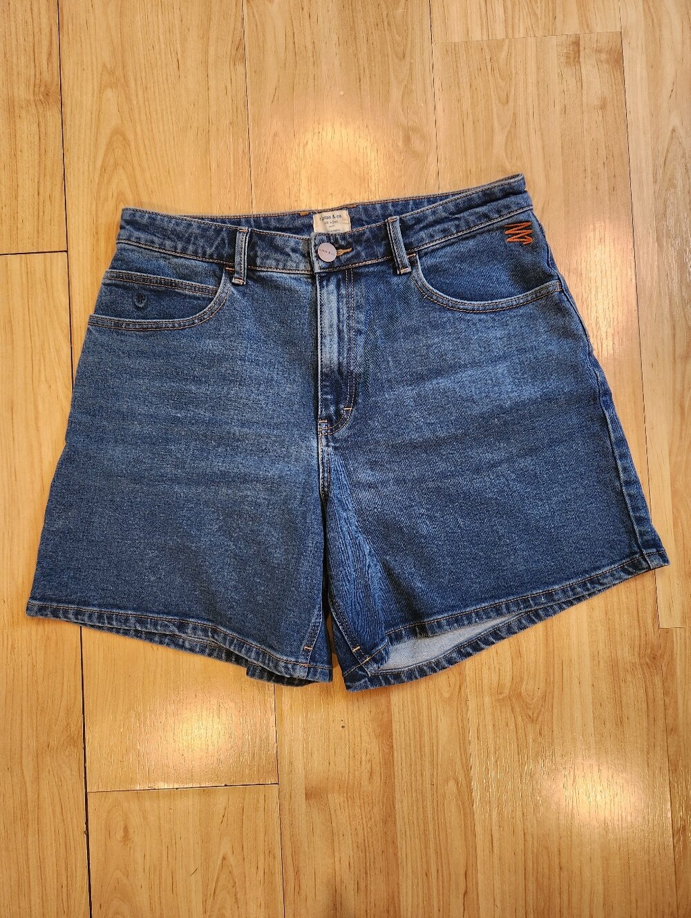 Ripton & Co High Rise Mom Denim Shorts Women's 31